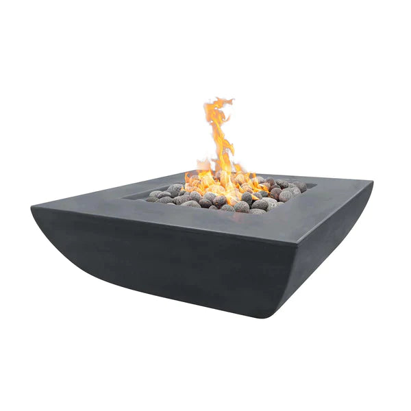The Outdoor Plus 42" Avalon Wide Ledge Fire Pit | GFRC Concrete The Outdoor Plus