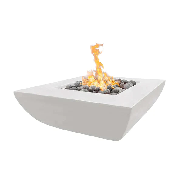 The Outdoor Plus 42" Avalon Wide Ledge Fire Pit | GFRC Concrete The Outdoor Plus