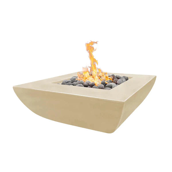 The Outdoor Plus 42" Avalon Wide Ledge Fire Pit | GFRC Concrete The Outdoor Plus
