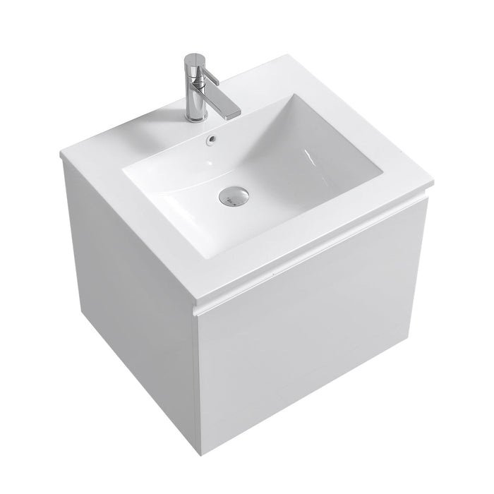 KubeBath Balli Wall Mount Modern Bathroom Vanity KubeBath