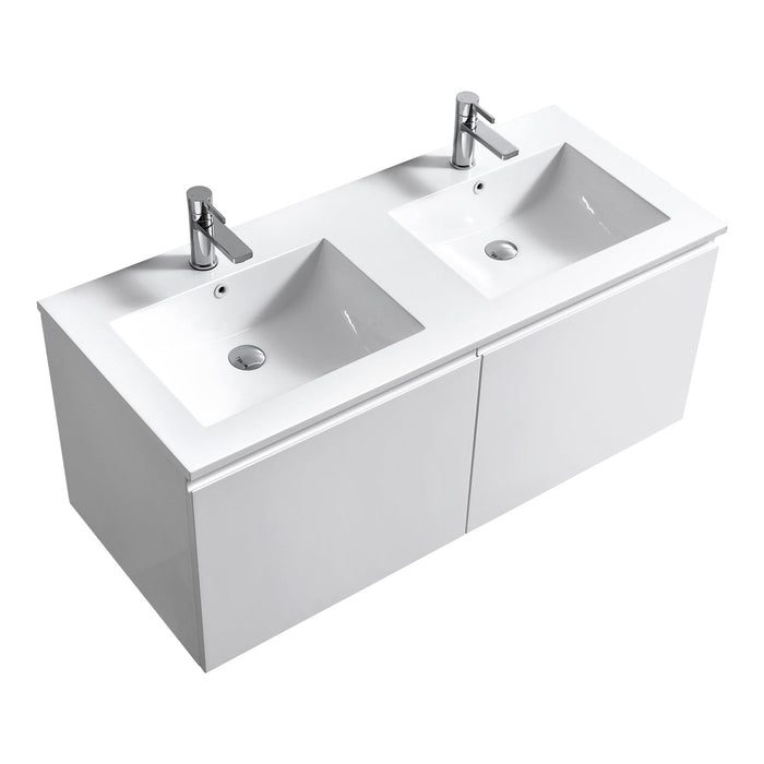 KubeBath Balli 48'' Wall Mount Modern Bathroom Vanity KubeBath