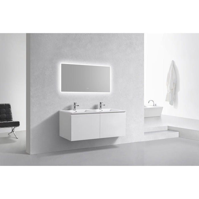 KubeBath Balli 48'' Wall Mount Modern Bathroom Vanity KubeBath