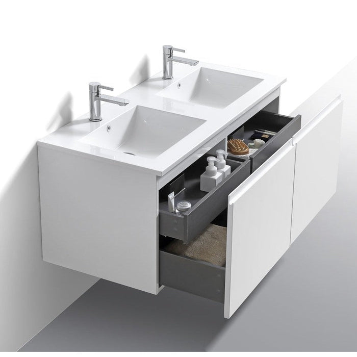 KubeBath Balli 48'' Wall Mount Modern Bathroom Vanity KubeBath
