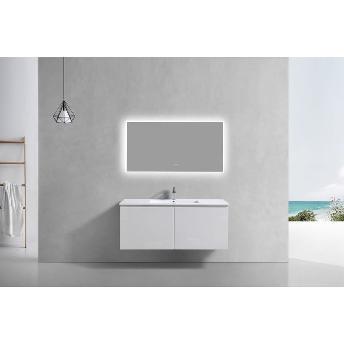 KubeBath Balli 48'' Wall Mount Modern Bathroom Vanity KubeBath