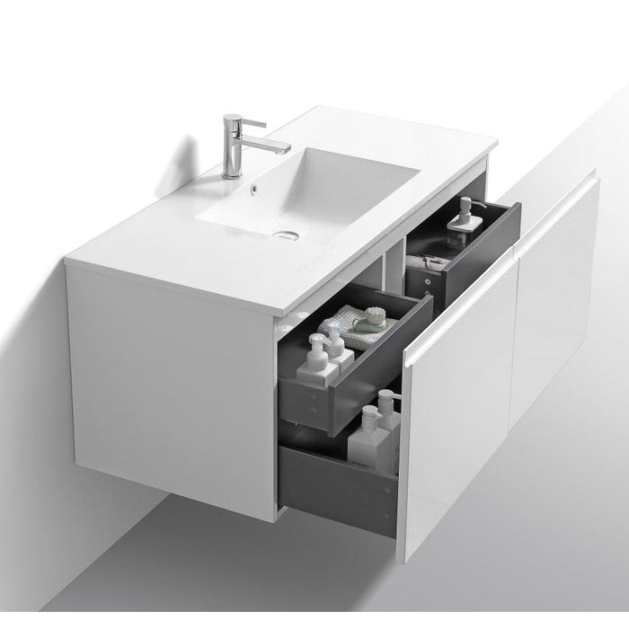 KubeBath Balli 48'' Wall Mount Modern Bathroom Vanity KubeBath