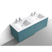 KubeBath Balli 60" Double Sink Wall Mount Modern Bathroom Vanity KubeBath