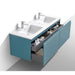 KubeBath Balli 60" Double Sink Wall Mount Modern Bathroom Vanity KubeBath