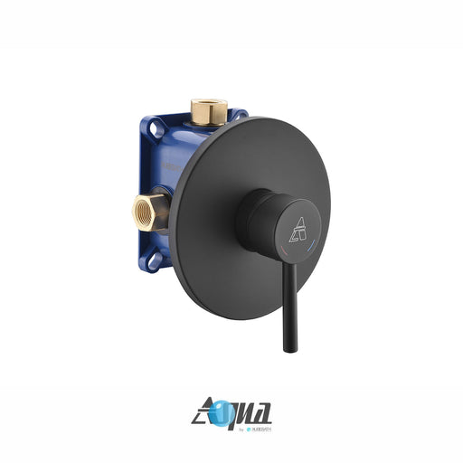 KubeBath Aqua Rondo Rough-In Valve With Cover Plate, Handle, and Diverter KubeBath