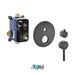KubeBath Aqua Rondo Shower Set With Ceiling Mount, Rain Shower and Tub Filler KubeBath