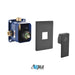 KubeBath Aqua Piazza Shower Set with Ceiling Mount Square Rain Shower KubeBath