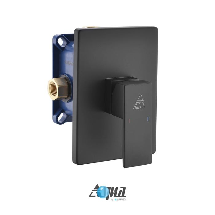 KubeBath Aqua Piazza Rough-In Valve With Cover Plate, Handle and Diverter KubeBath