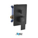 KubeBath Aqua Piazza Shower Set with Ceiling Mount Square Rain Shower and Handheld KubeBath