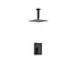 KubeBath Aqua Piazza Shower Set with Ceiling Mount Square Rain Shower KubeBath