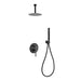 KubeBath Aqua Rondo Shower Set With Ceiling Mount, Rain Shower and Handheld KubeBath