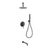 KubeBath Aqua Rondo Shower Set With Ceiling Mount, Rain Shower, Handheld and Tub Filler KubeBath