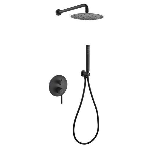 KubeBath Aqua Rondo Shower Set With Rain Shower and Handheld KubeBath