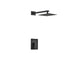 KubeBath Aqua Piazza Shower Set with Square Rain Shower KubeBath