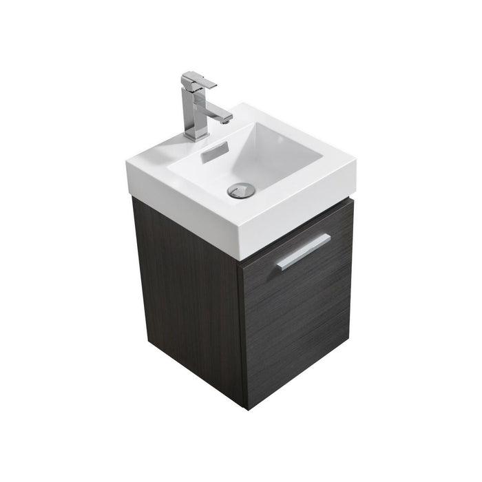 KubeBath Bliss Wall Mount Modern Bathroom Vanity KubeBath