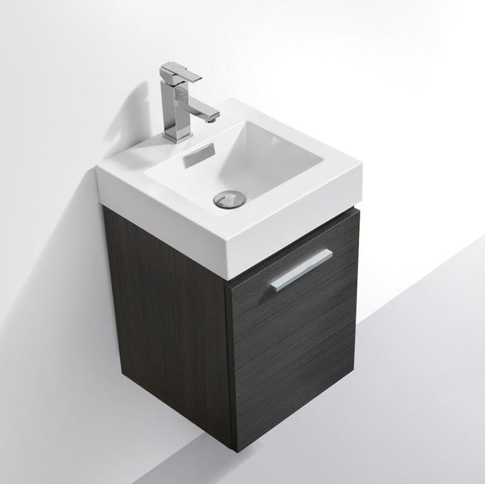 KubeBath Bliss Wall Mount Modern Bathroom Vanity KubeBath