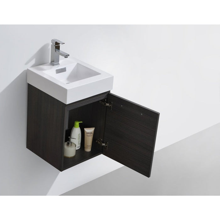 KubeBath Bliss Wall Mount Modern Bathroom Vanity KubeBath