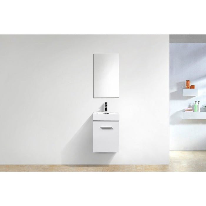 KubeBath Bliss Wall Mount Modern Bathroom Vanity KubeBath