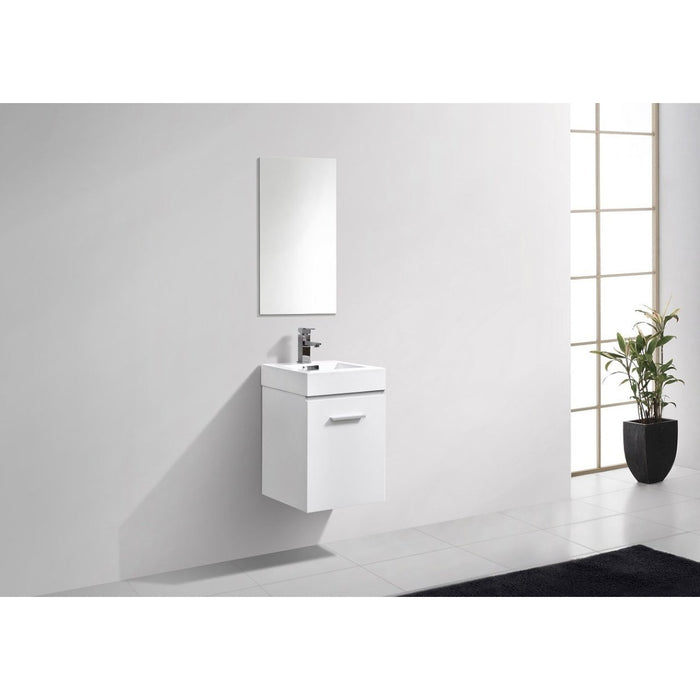 KubeBath Bliss Wall Mount Modern Bathroom Vanity KubeBath