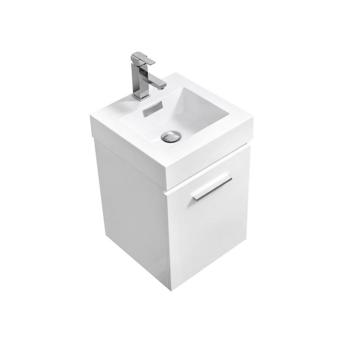KubeBath Bliss Wall Mount Modern Bathroom Vanity KubeBath