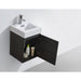 KubeBath Bliss High Gloss Gray Oak Wall Mount Modern Bathroom Vanity KubeBath