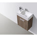 KubeBath Bliss Butternut Wall Mount Modern Bathroom Vanity KubeBath