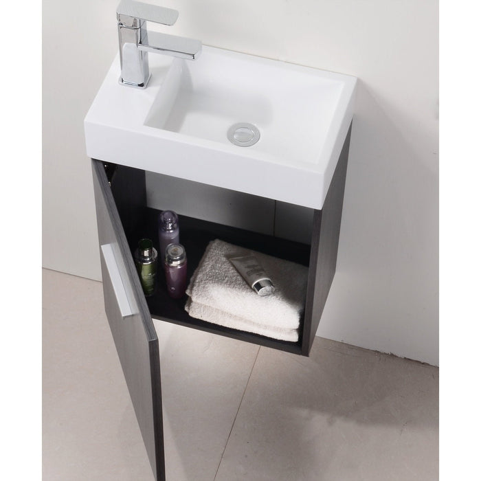 KubeBath Bliss Wall Mount Modern Bathroom Vanity KubeBath