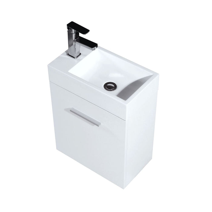 KubeBath Bliss Wall Mount Modern Bathroom Vanity KubeBath