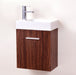 KubeBath Bliss Wallnut Wall Mount Modern Bathroom Vanity KubeBath