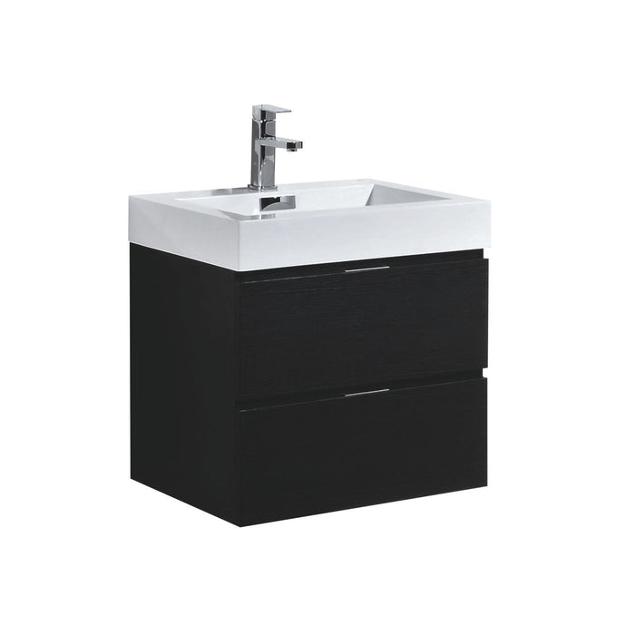 KubeBath Bliss Wall Mount Modern Bathroom Vanity KubeBath