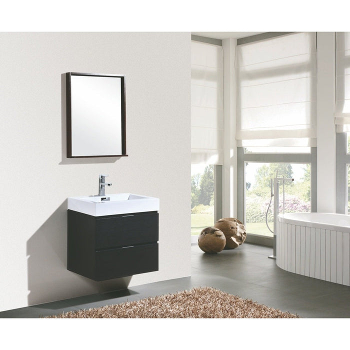 KubeBath Bliss Wall Mount Modern Bathroom Vanity KubeBath