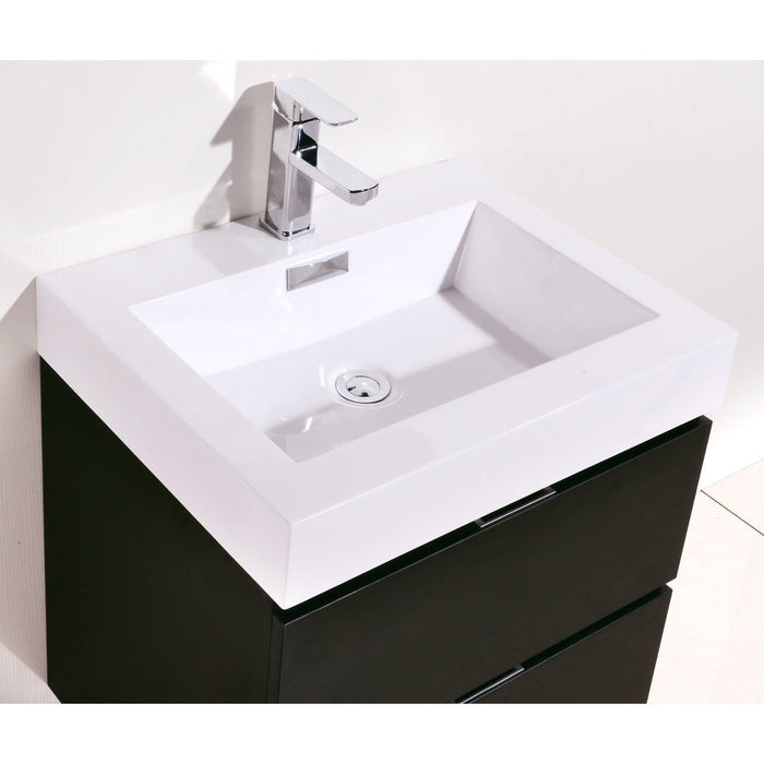 KubeBath Bliss Wall Mount Modern Bathroom Vanity KubeBath
