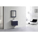 KubeBath Blue Wall Mount Modern Bathroom Vanity KubeBath