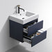 KubeBath Blue Wall Mount Modern Bathroom Vanity KubeBath