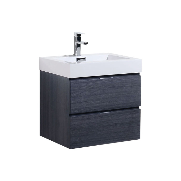 KubeBath Bliss Wall Mount Modern Bathroom Vanity KubeBath