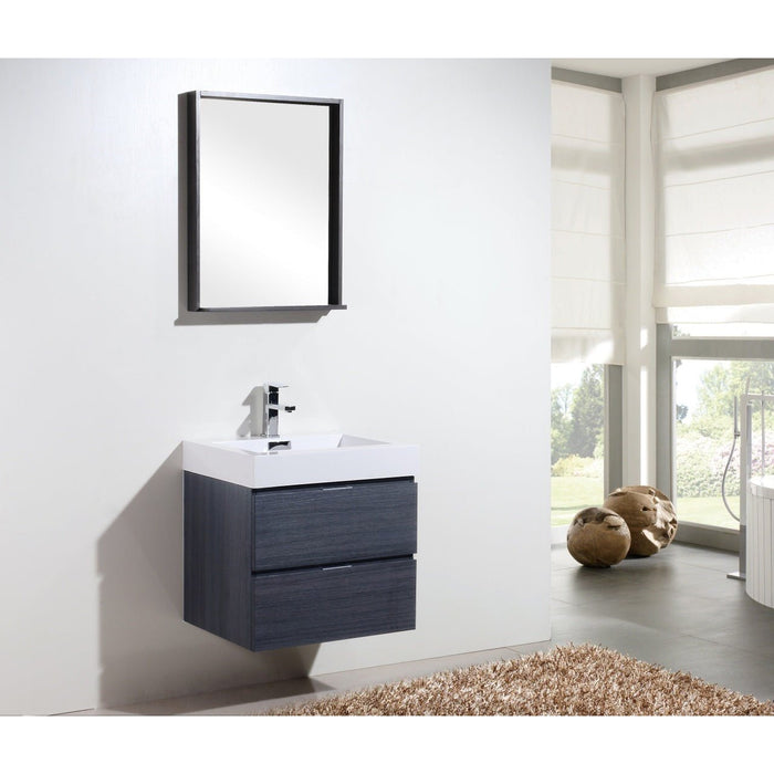 KubeBath Bliss Wall Mount Modern Bathroom Vanity KubeBath