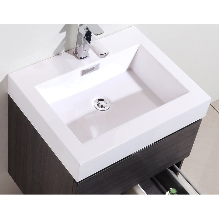 KubeBath Bliss Wall Mount Modern Bathroom Vanity KubeBath