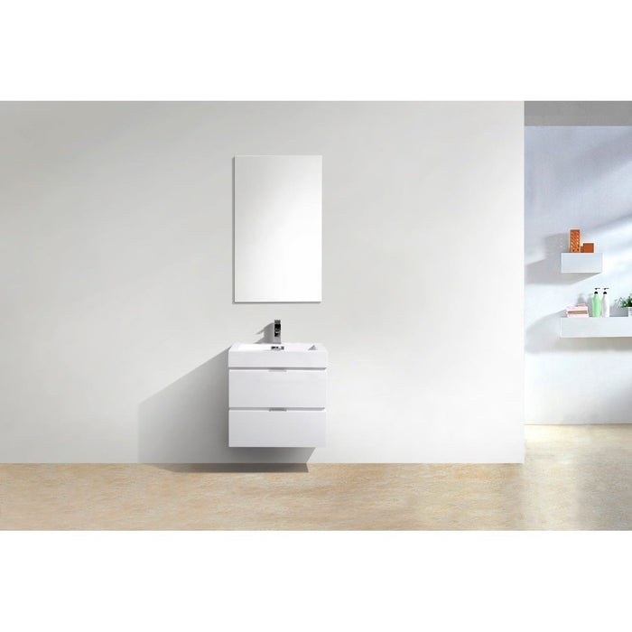 KubeBath Bliss Wall Mount Modern Bathroom Vanity KubeBath
