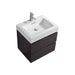 KubeBath Bliss High Gloss Gray Oak Wall Mount Modern Bathroom Vanity KubeBath