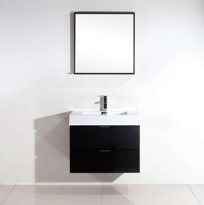KubeBath Bliss Wall Mount Modern Bathroom Vanity KubeBath