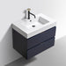 KubeBath Blue Wall Mount Modern Bathroom Vanity KubeBath