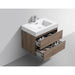 KubeBath Bliss Butternut Wall Mount Modern Bathroom Vanity KubeBath