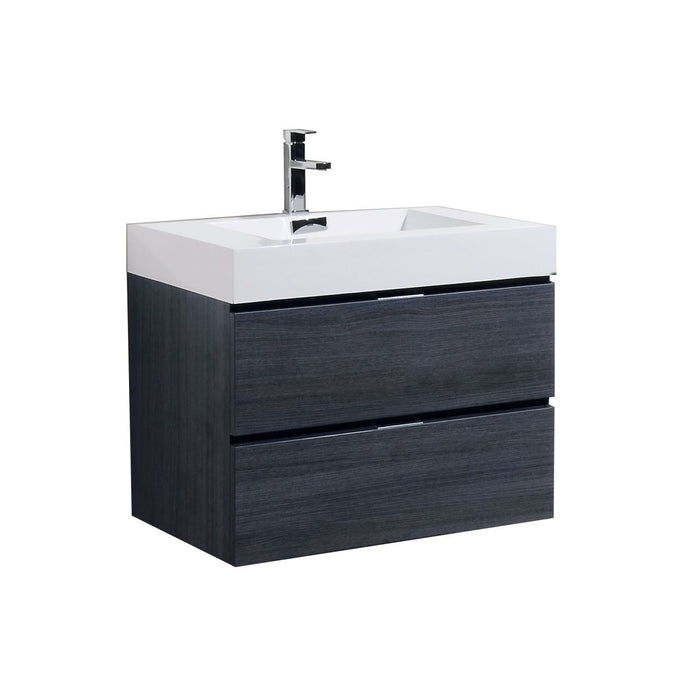 KubeBath Bliss Wall Mount Modern Bathroom Vanity KubeBath