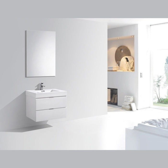 KubeBath Bliss Wall Mount Modern Bathroom Vanity KubeBath