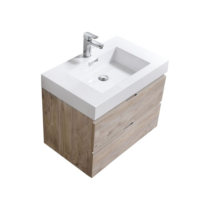 KubeBath Bliss Wall Mount Modern Bathroom Vanity KubeBath