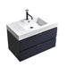 KubeBath Blue Wall Mount Modern Bathroom Vanity KubeBath