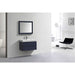 KubeBath Blue Wall Mount Modern Bathroom Vanity KubeBath